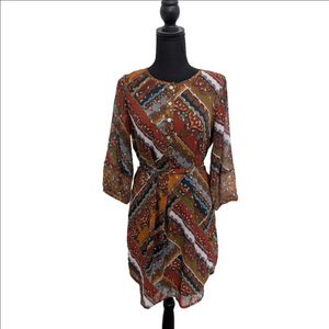 Fig and Flower Anthropologie Patchwork Tunic Dress